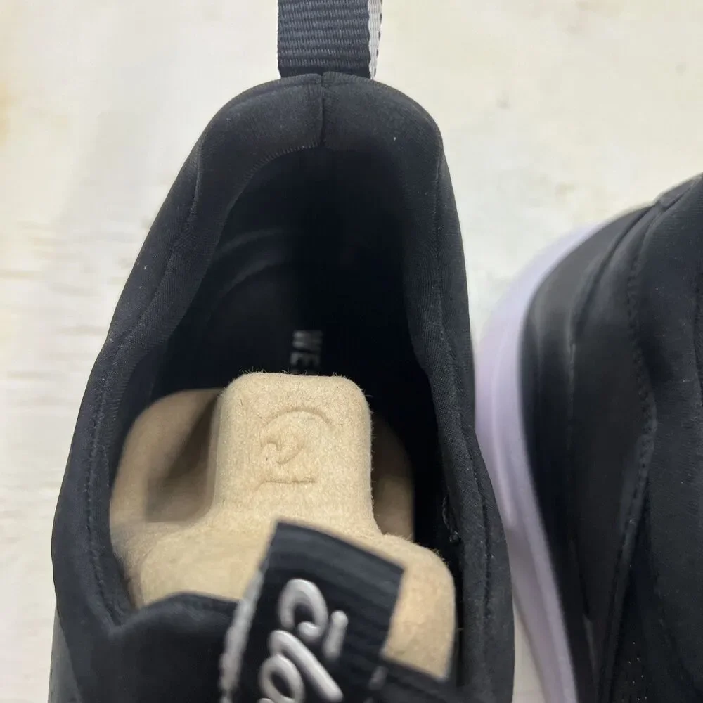 Clove Shoes Womens Size 10.5 Black White Slip On Walking Comfort Sneaker Nursing